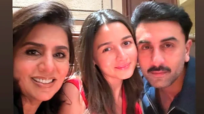 Ranbir Kapoor Rings In 43rd Birthday With Wife Alia Bhatt, Mom Neetu Kapoor; See Pic