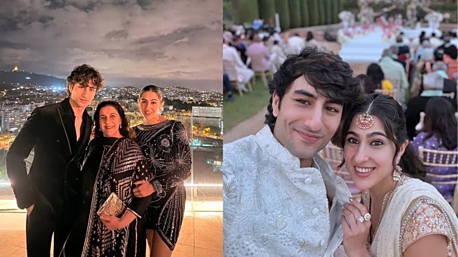 Sara Ali Khan Shares Pics With Brother Ibrahim And Mom Amrita Singh, Fans Say 'Best Genes Bollywood Ever Produced'