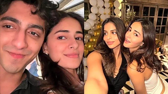 Ananya Panday Poses With Brother Ahaan Panday, Others In Unseen Photos From Birthday Bash: Blessed With Best