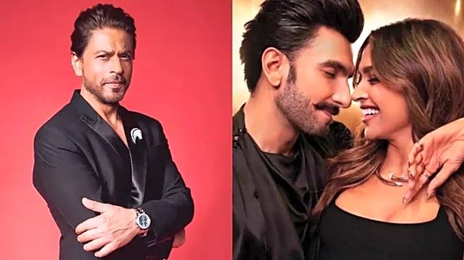 Deepika Padukone, Ranveer Singh Go The SRK Way To Avoid Paps; Spotted Hiding Behind Umbrellas At Airport - Watch