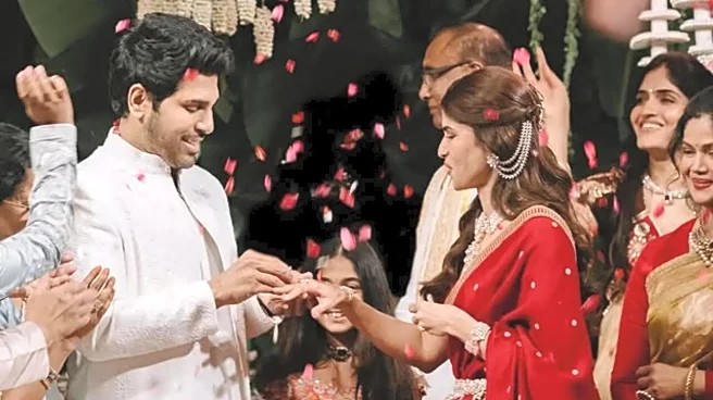 Allu Sirish-Nayanika 'Finally' Engaged! Actor Shares FIRST Pics With Fiancée After Exchanging Rings