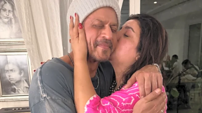 Shah Rukh Khan Turns 60: Farah Khan Kisses Birthday Boy, Posts FIRST Picture From SRK's Party