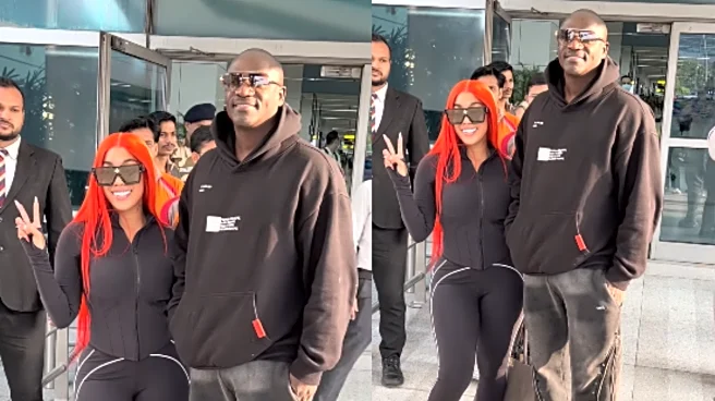 Akon, Wife Tomeka Interact With Paps At Delhi Airport Ahead Of Concert; Latter Says 'We Love India' In Viral Video