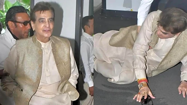 Veteran Actor Jeetendra Jokes With Paparazzi After Stumbling At Zarine Khan's Prayer Meet - Watch