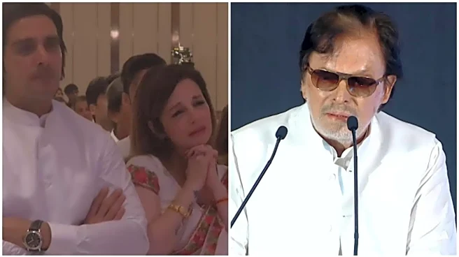 Sussanne Khan Cries Inconsolably During Mom Zarine Khan’s Prayer Meet; Sanjay Khan, Hrithik, Zayed Get Emotional