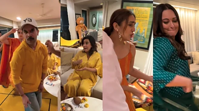 Rajkummar Rao Dances To Joote De Do At Patralekhaa's Baby Shower; Guests Sonakshi, Zaheer, Huma Join Farah's House Party