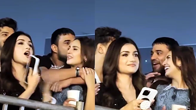 Huma Qureshi Goes All Mushy With Rumoured Boyfriend Rachit Singh At Himesh Reshammiya's Mumbai Concert - Watch