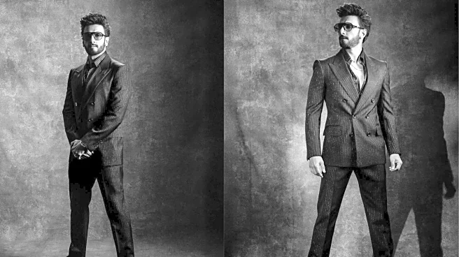 Dhurandhar Star Ranveer Singh Drops Monochrome Sauve Look, Fans Go 'Baba Is Back'