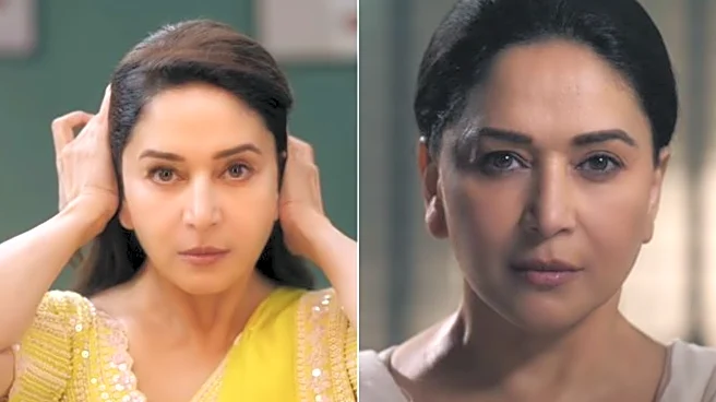 Madhuri Dixit's First Look From Mrs Deshpande OUT: Actress Promises Twist 'No One Saw Coming' - WATCH
