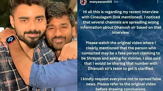 Dhanush's Manager Approaches Police Over Impersonation Scam Amid Casting Couch Allegations