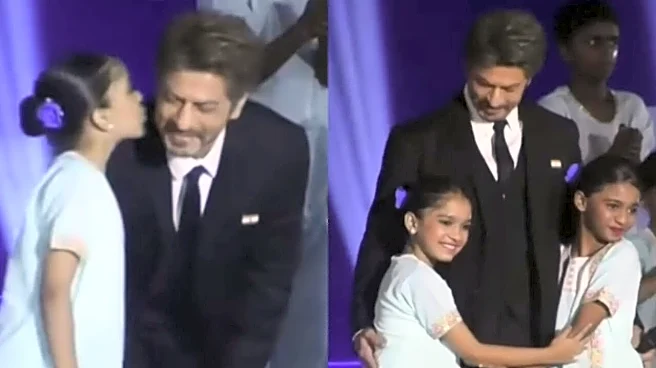 Global Peace Honours 2025: Shah Rukh Khan's Adorable Moment With Young Fans Goes Viral, Fans Call Him 'Cutest'