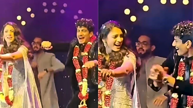 Smriti Mandhana, Palaash Muchhal Dance To Salman Khan's Tenu Le Ke At Sangeet Ceremony; Fans In Love - Watch