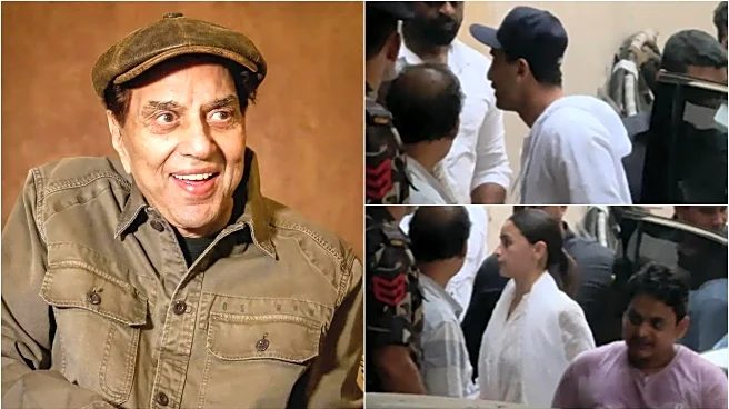 Dharmendra Death: Ranbir Kapoor, Alia Bhatt Arrive Together At Sunny Deol's House To Pay Tributes - WATCH