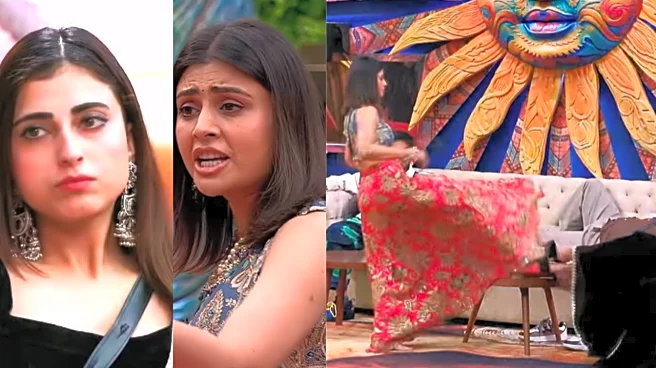 Bigg Boss 19: Malti Chahar KICKS Farrhana Bhatt's Leg After Latter Refuses To Remove Feet From Table - WATCH