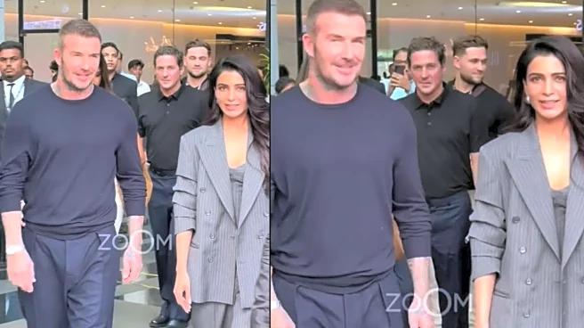 David Beckham Spotted In Mumbai With Samantha Ruth Prabhu After Special Q And A - Watch