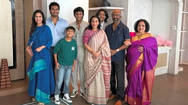 IFFI 2025: Rajinikanth Poses With Wife, Daughters Ahead Of Tribute Ceremony; Soundarya States 'Together'