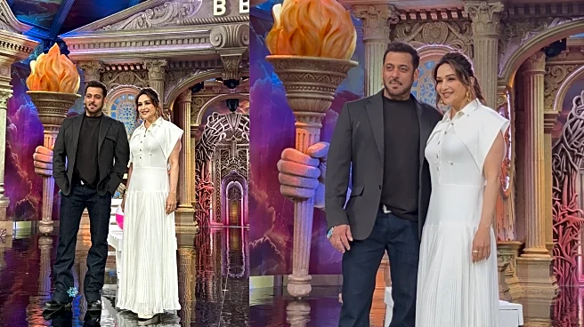 Bigg Boss 19 Host Salman Khan Reunites With Hum Aapke Hain Koun Co-Star Madhuri In Weekend Ka Vaar; Fans REACT