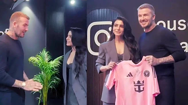 Samantha Ruth Prabhu Lauds 'Mentor' David Beckham In Mumbai Meeting, Calls Him Truly Aspirational - Watch