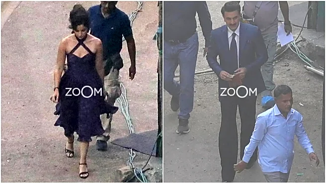 Alia Bhatt, Ranbir Kapoor's EXCLUSIVE Pictures From Love And War Set Transport To Retro Bollywood Era