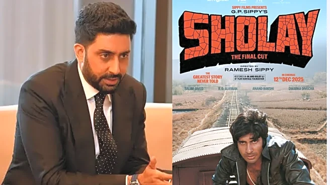 Abhishek Bachchan 'Can't Wait To Witness Sholay On Big Screen', Celebrates Fulfilment Of Life Long Dream