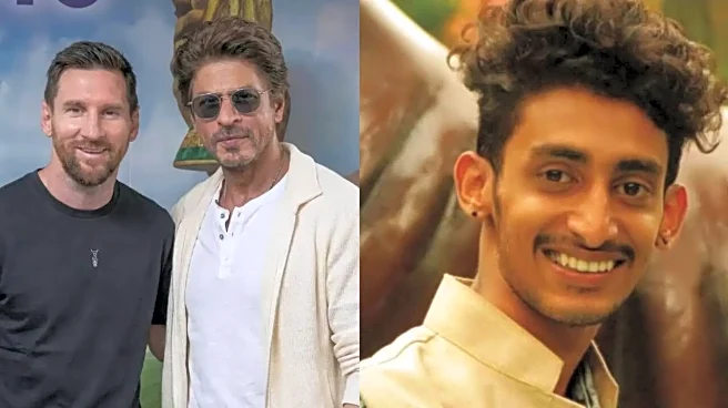 Top Entertainment News Of The Day: SRK Meets GOAT Messi In Kolkata, Chola Actor Akhil Vishwanath Dies At 30