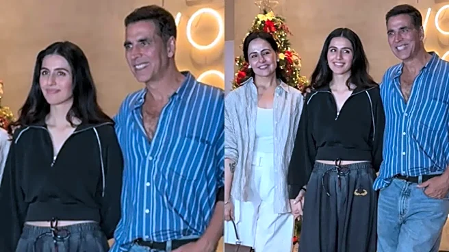 Akshay Kumar Looks Proud After Ikkis Screening, Cheers For Niece Simar Bhatia Ahead Of Debut Film Co-Starring Agastya, Dharmendra