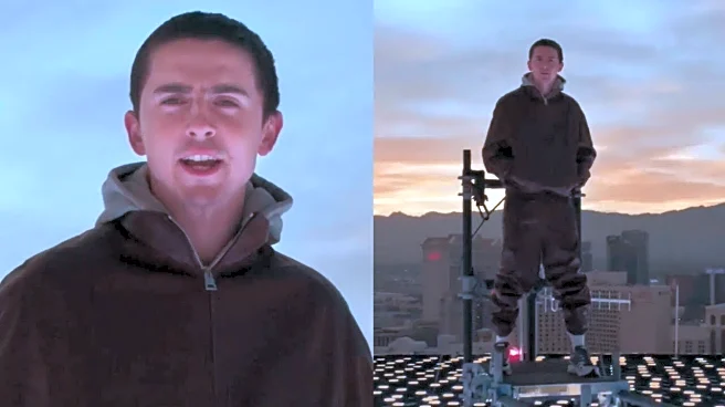 Timothee Chalamet Promotes Christmas Film Marty Supreme From Great Height As FIRST Person Atop Las Vegas Sphere