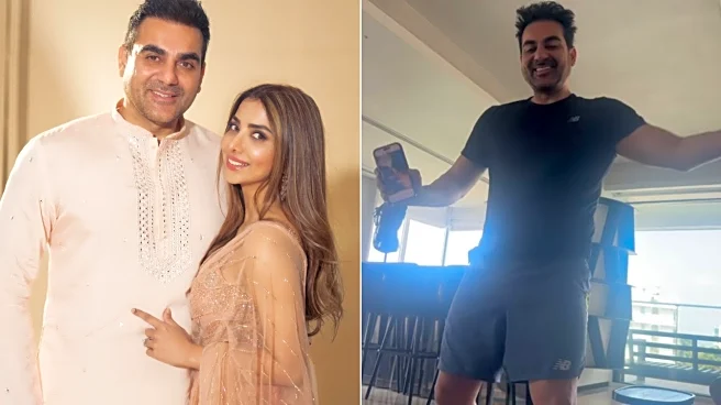 Arbaaz Khan Dances His Heart Out In New-Mom Sshura Khan's Anniversary Post, Calls Him 'Favourite Chaos' - WATCH