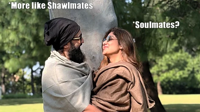 Shilpa Shetty Is Hubby Raj Kundra's 'Shawlmate' In Romantic Travel Post - See Pics