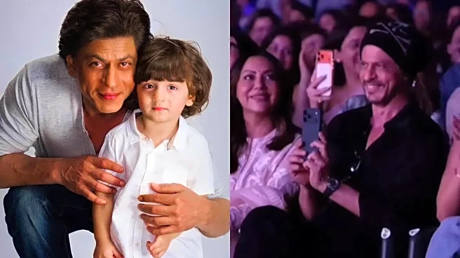 Shah Rukh Khan Smiles, Records Son AbRam's Annual Day Performance - WATCH