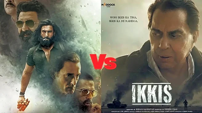 Dhurandhar Vs Ikkis: Ranveer Singh Film Shows Face 50 Per Cent Reduction For Dharmendra's Ikkis From January 1? Here's What We Know