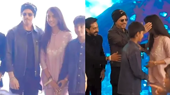 Shah Rukh Khan Lovingly Blesses Shruthi Rangaraj At Husband Madhampatty's Dubai Restaurant Launch: Mesmerised By His Aura