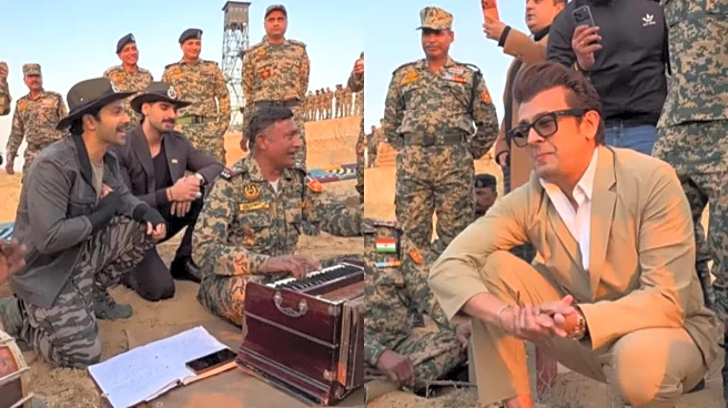 Varun Dhawan, Ahan Shetty, Sonu Nigam Sing Ghar Kab Aaoge With Indian Soldiers; Fans Are In Love: Watch