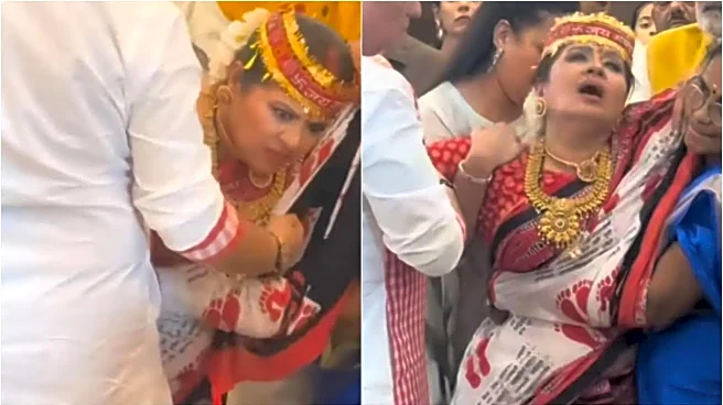 Sudha Chandran Gets Emotional At Mata Ki Chowki, Enters Deep State Of Devotional Trance