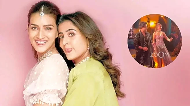 Nupur Sanon-Stebin Ben Sangeet: Sister Kriti Dances Her Heart Out, Varun Sharma Joins - WATCH