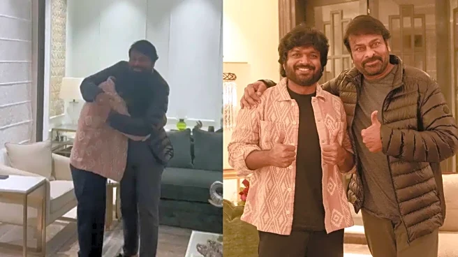 Chiranjeevi Hugs An Emotional Anil Ravipudi After Positive Response For Mana Shankara Vara Prasad Garu