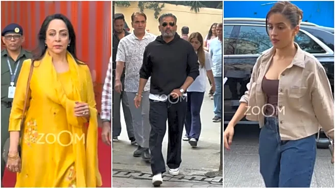 Star Power At BMC Polls: Hema Malini, Suniel Shetty, Sanya Malhotra And Other Celebs Cast Votes For Mumbai Elections 2026