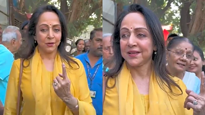 Hema Malini Smiles For Paps At BMC Elections 2026 Booth Amid Mathura Event Backlash: Now Don't Complaint