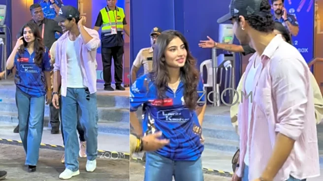 Dhurandhar Actress Sara Arjun, Ishaan Khatter Spotted After IPL Match; Fans Say 'We Need A Rom Com With Them'