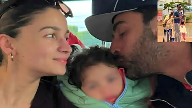 Alia Bhatt Runs Behind Raha At The Airport As Ranbir Kapoor Greets Paps - Watch Adorable Video