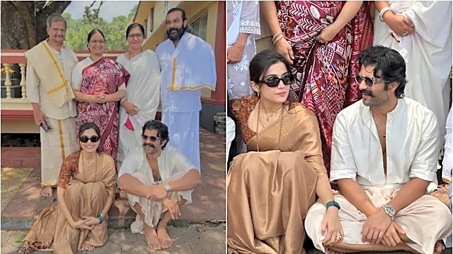 Inside Rashmika Mandanna's 30th Birthday With Husband Vijay Deverakonda, Family At Coorg Temple