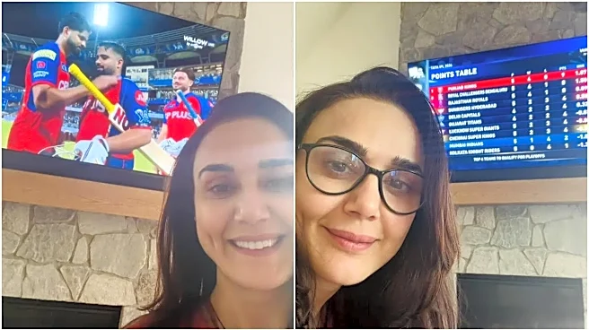 Preity Zinta Celebrates PBKS’ Iconic Win Against MI At Wankhede; Heaps Praise On ‘Sarpanch’ Shreyas Iyer’s Catch