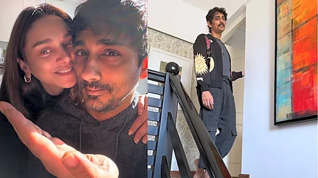 Aditi Rao Hydari Embraces Husband Siddharth On 47th Birthday, Treats Fans To Adorable Pics With Pets - like this?