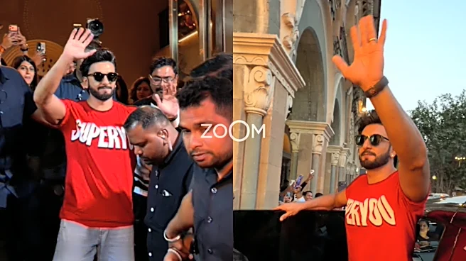 Ranveer Singh Makes FIRST Public Appearance After Announcing Deepika Padukone's Pregnancy; Paps Say 'Badhai Ho' - WATCH