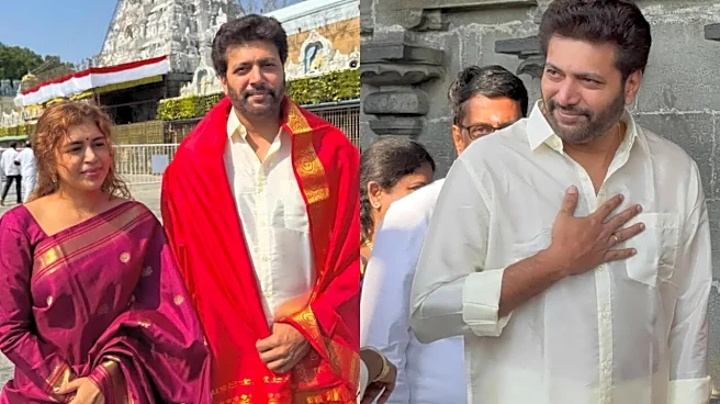 Ravi Mohan, Keneeshaa Visit Tirupati On 2026 Tamil Nadu Election Day, Actor Confirms Bro Code's New Title Amid Legal Hurdles