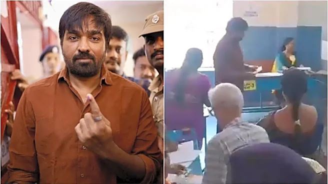 Vijay Sethupathi Votes In Tamil Nadu Assembly Elections; Calls It 'Most Important Responsibility'
