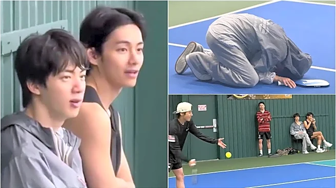 BTS Jin Declares V 'Master' Of Pickleball; Gets Hit By J-Hope's Shot On Off Day During ARIRANG World Tour Tampa - WATCH