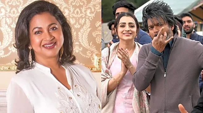 Radikaa Sarathkumar Goes 'What A Gift' For Trisha Krishnan After Vijay's Tamil Nadu Elections 2026 Win