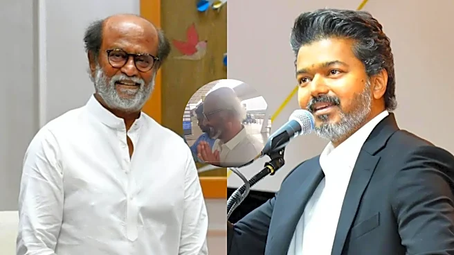 Rajinikanth Smiles And Folds Hands When Asked To Comment On Thalapathy Vijay Becoming Tamil Nadu Chief Minister - Watch