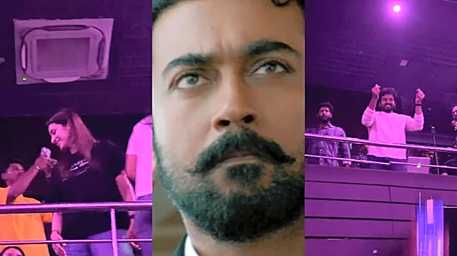 Karuppu Release FDFS: Trisha Makes First Appearance After Attending Tamil Nadu CM Vijay's Swearing-In Ceremony,  Karthi Cheers For Brother Suriya